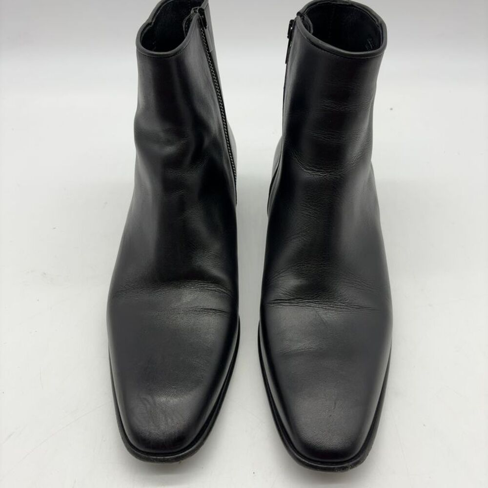 The Kooples Black Leather Carry-Over Boots